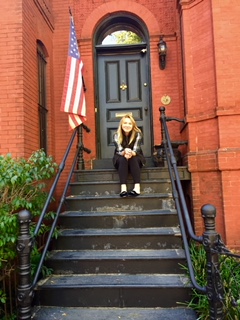 Outside of my home in Washington, DC. I get a little weepy thinking about this moment so moving on....