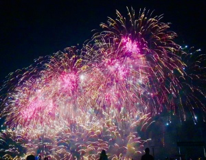 Fireworks in Cannes August 2018