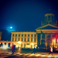 Moonrise in Brussels